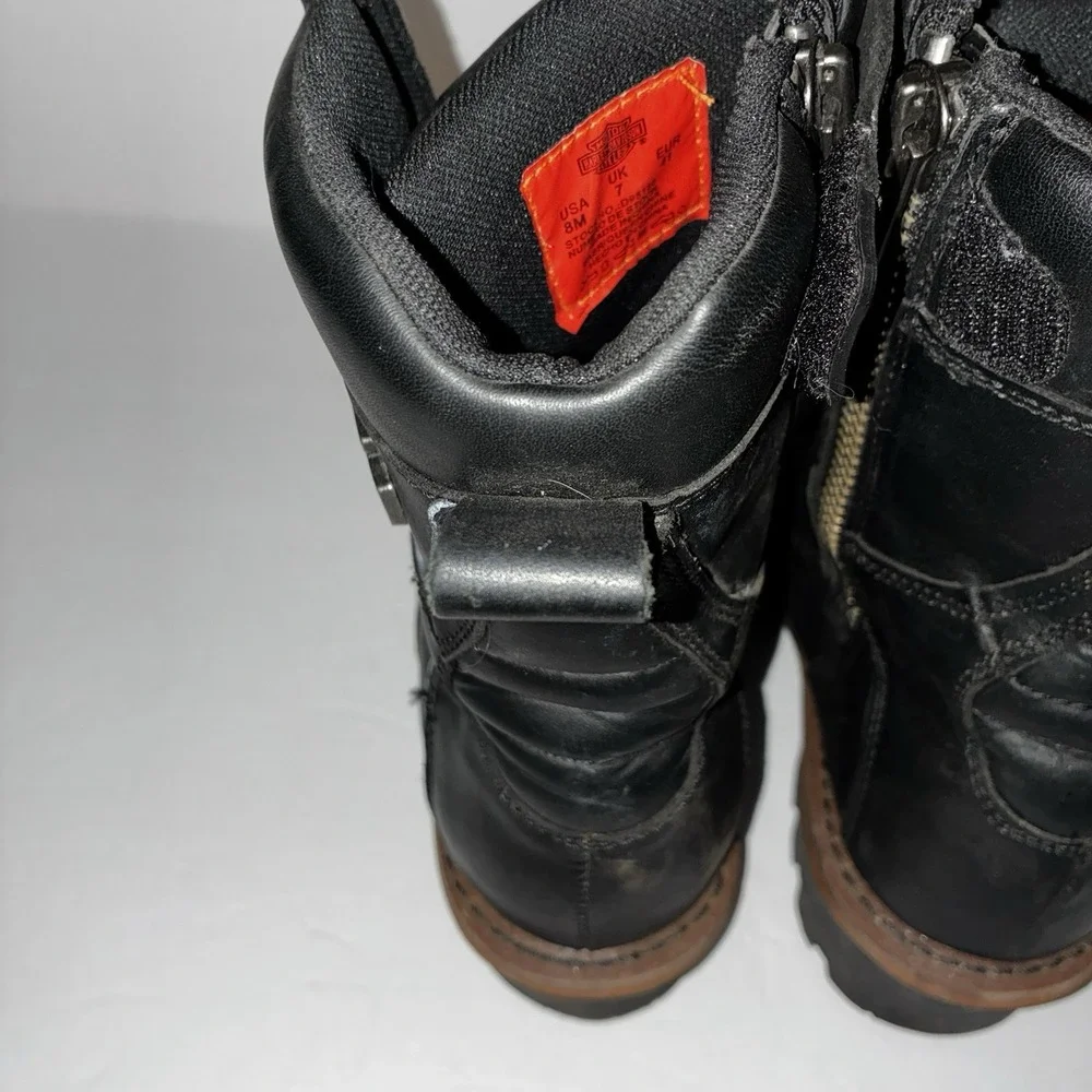 Harley Davidson Tyson Logger Black Motorcycle Boot Men's Sz 8
